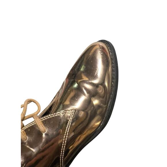 Seychelles Oxford Metallic Rose Gold Shoes Women sz 7 - Picture 9 of 11